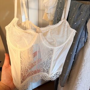 Abercrombie & Fitch Lace Trim Corset